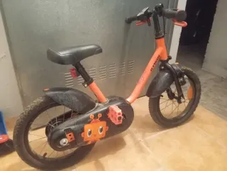 Bicicleta infantil naranja