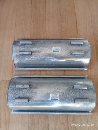 Coppia di Porta Vaso in Zinco terrazzo con stile