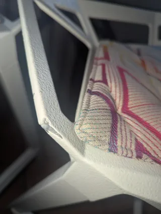 Taburete hierro blanco (2 unidades). LEER DESCRIPC