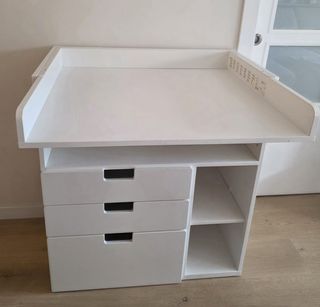 Mueble cambiador infantil blanco