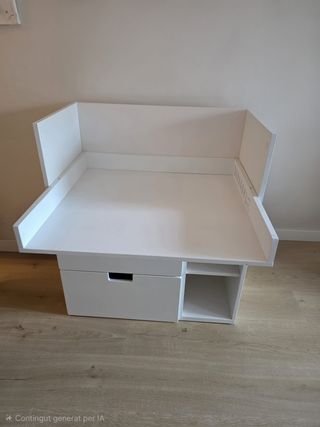 Mueble cambiador infantil blanco