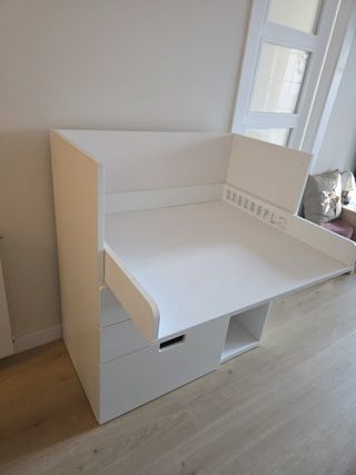 Mueble cambiador infantil blanco