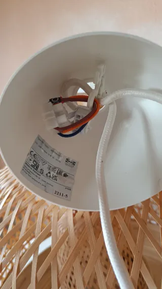 Lámpara Colgante Mimbre IKEA