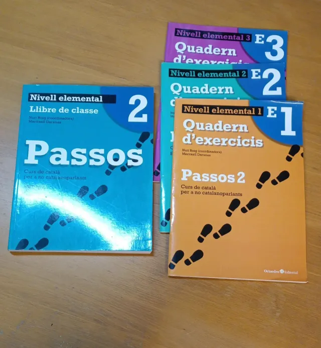 Libro passos aprender catalan. 3 libros ejercicios