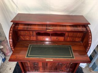 Buro Secreter Clásico Madera y Cuero