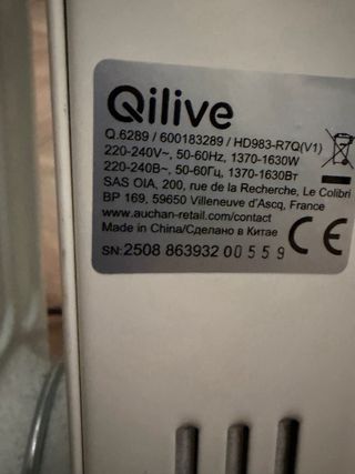 Radiador de aceite blanco