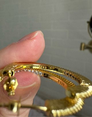 Orecchini in argento 925 placcati oro 18K