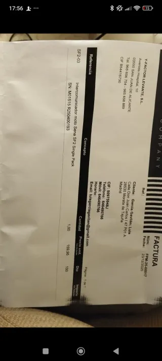 Intercomunicador Sena SF2 - Pack Individual