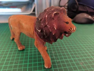 Set 2 leone e tigre giocattolo plastica