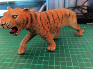 Set 2 leone e tigre giocattolo plastica