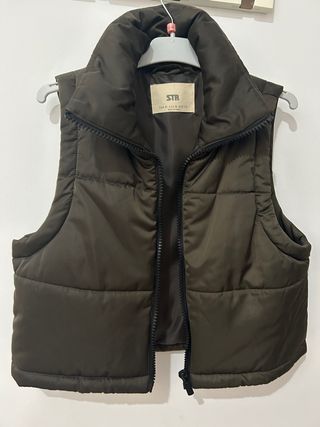 Chaleco STR acolchado verde oliva Talla XS