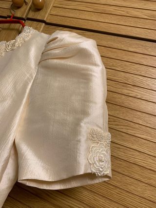 Vestido novia seda salvaje vintage de Raimon Bundó