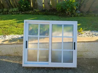Ventana corredera blanca 114 x 99