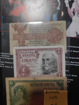 Lote 3 Billetes España Pesetas