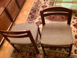 Juego de 2 Sillas Vintage Comedor Madera