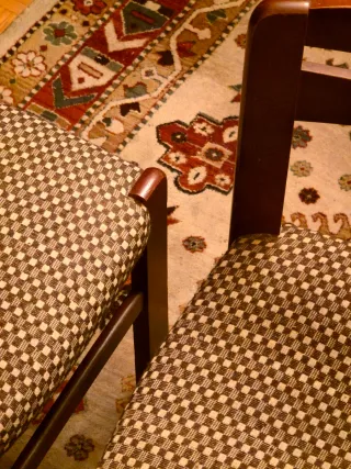 Juego de 2 Sillas Vintage Comedor Madera