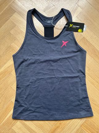 Camiseta tirantes Drop Shot gris talla M