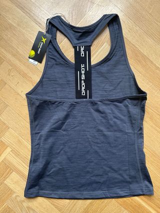 Camiseta tirantes Drop Shot gris talla M
