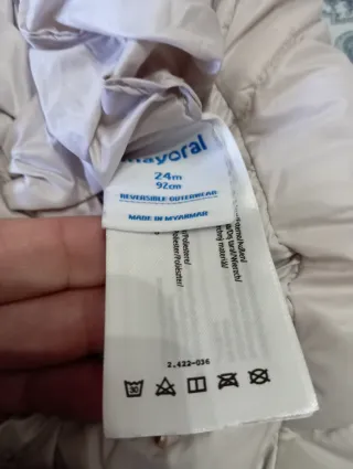 Piumino e pellicciotto 2in1 Mayoral 24mesi/92cm