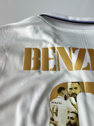 Camiseta Real Madrid 2022 2023 Benzema 9 balón oro