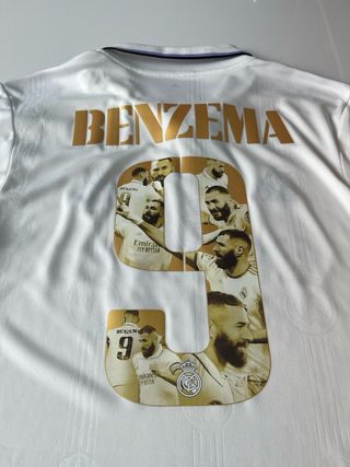 Camiseta Real Madrid 2022 2023 Benzema 9 balón oro