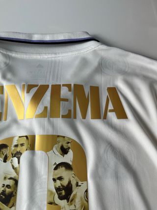 Camiseta Real Madrid 2022 2023 Benzema 9 balón oro