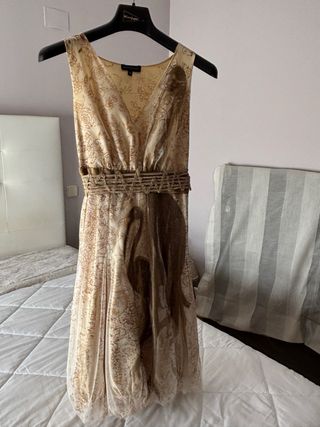 Vestido Adolfo Domínguez Beige/Marrón