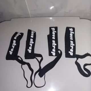 Sujetadores para guantes de esquí negros