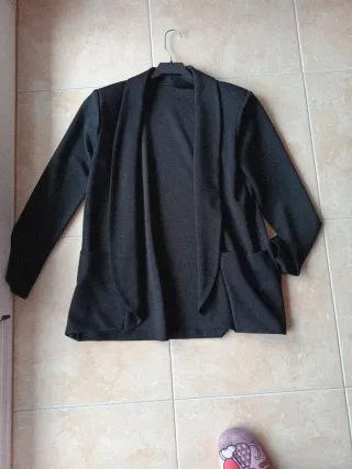 Chaqueta de vestir negra