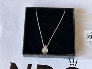 Anillo y collar Pandora pera plata