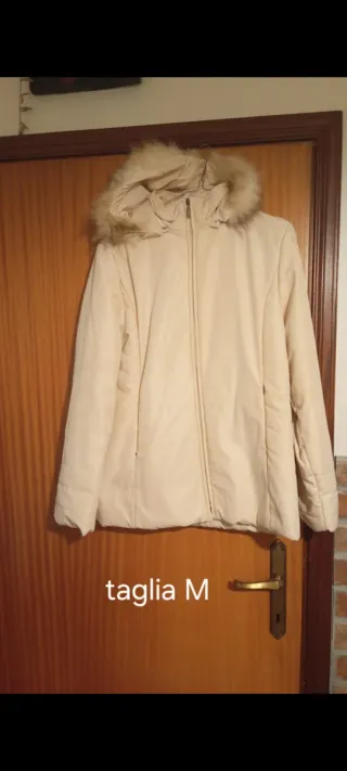 Giubbotto imbottito beige taglia M