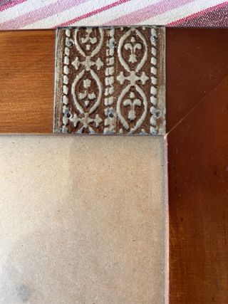 Marco de fotos madera y metal