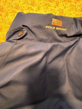 Chaqueta Polo Sport Azul Plumas