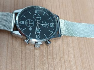 Reloj Caballero FYROS Negro y Plateado