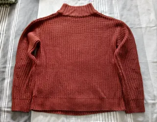 Jersey VILA cuello alto granate