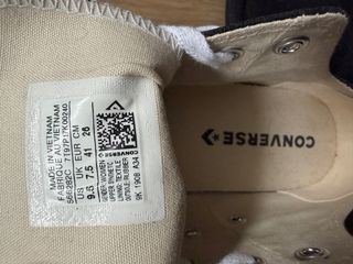 Converse negras con purpurina y plataforma