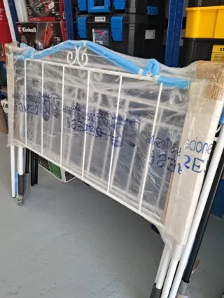 Cabecero forja blanco cama 150