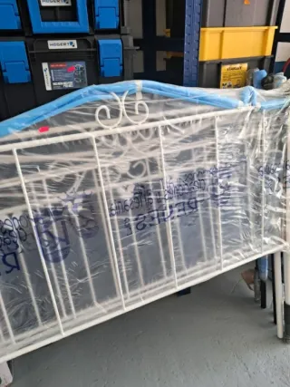 Cabecero forja blanco cama 150