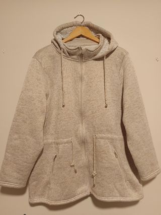 Abrigo de punto con borreguito ,Janina Curved ,52