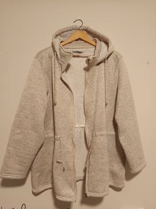 Abrigo de punto con borreguito ,Janina Curved ,52