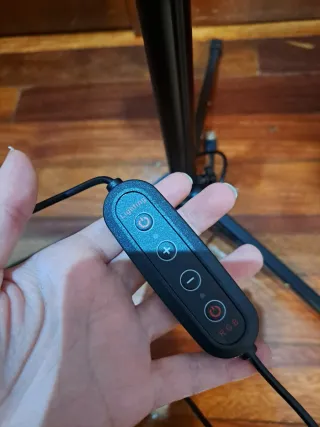 Aro de luz con trípode