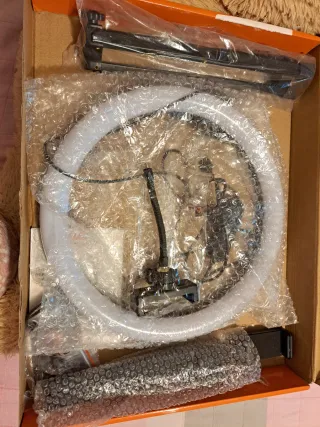 Aro de luz con trípode