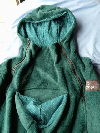 Abrigo porteo embarazo Macropus verde