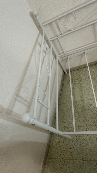 Cama de Metal 90x200 Blanco
