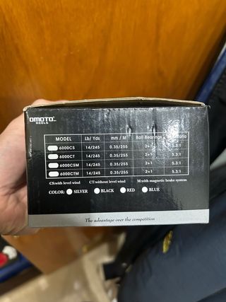 Carrete de pesca casting