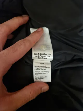 Plumífero Lacoste original – como nuevo