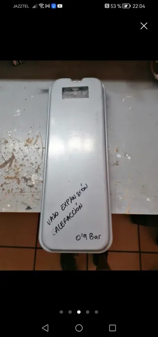 Vasos de expansión para caldera.