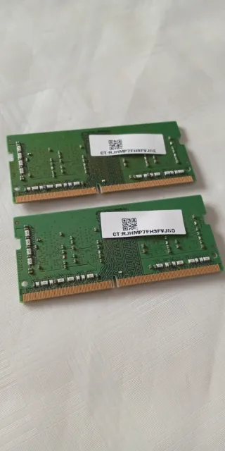 2x tarjetas 4GB DDR4 3200MHz memoria RAM