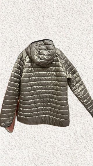 Chaqueta de esquí acolchada mujer verde oliva