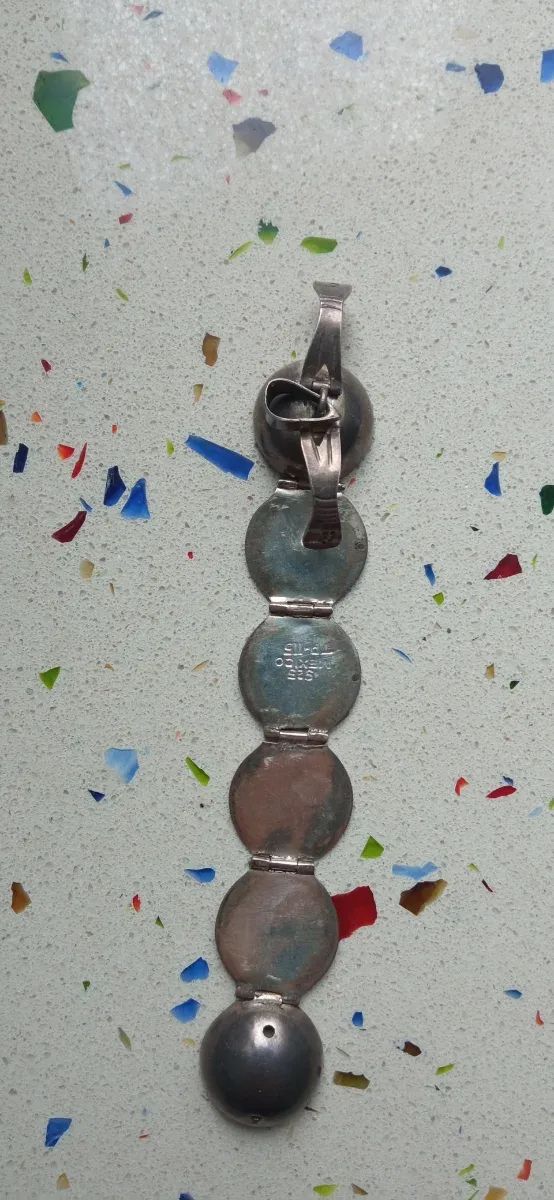 Colgante esférico de plata Mexicana.